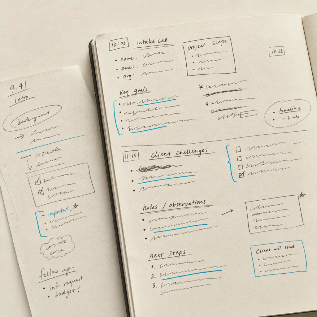 Client Interview Notes OCR