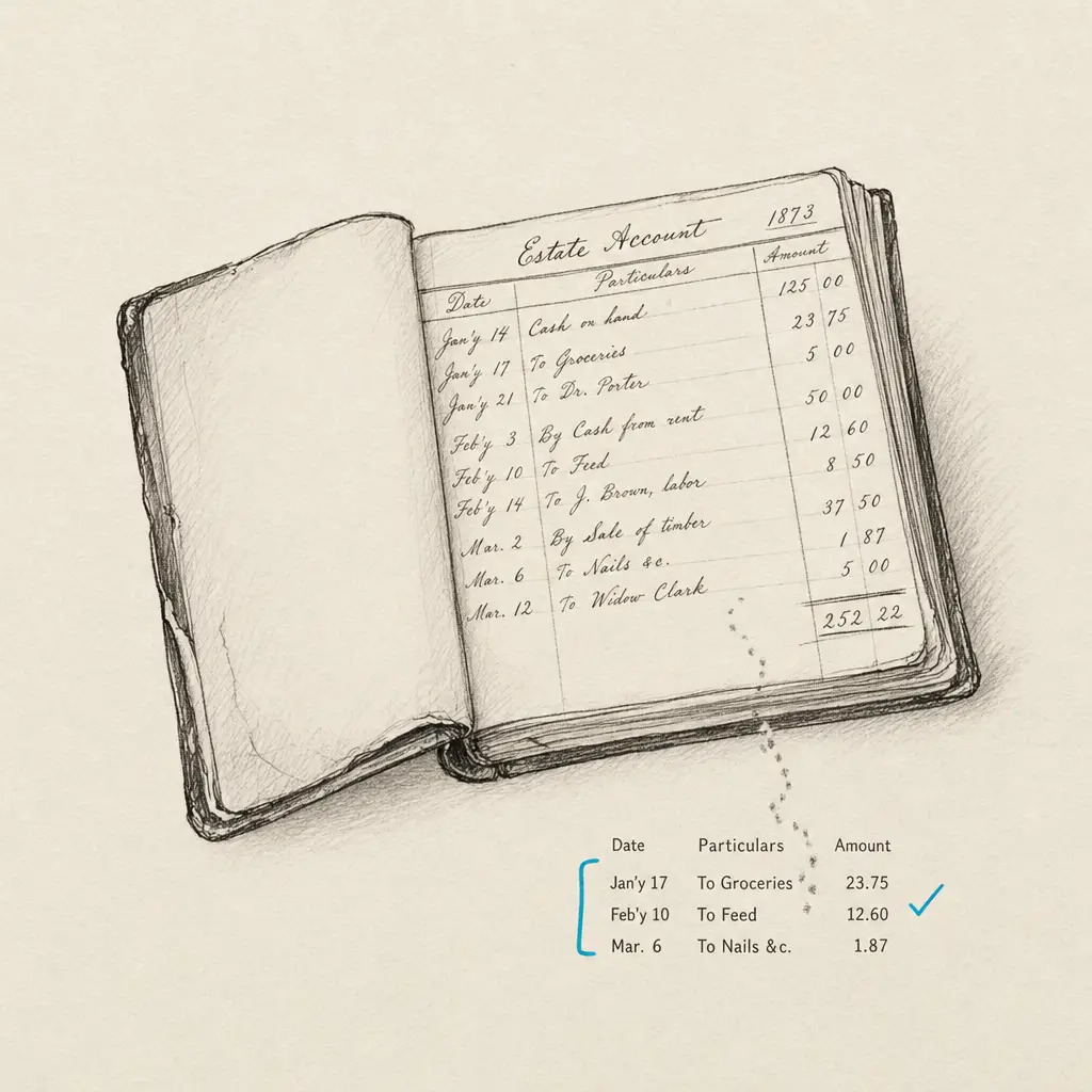 Handwritten Estate Account Books OCR