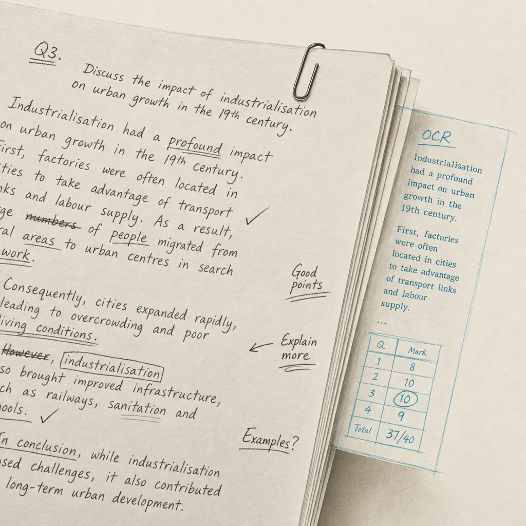 Handwritten Exam Papers OCR