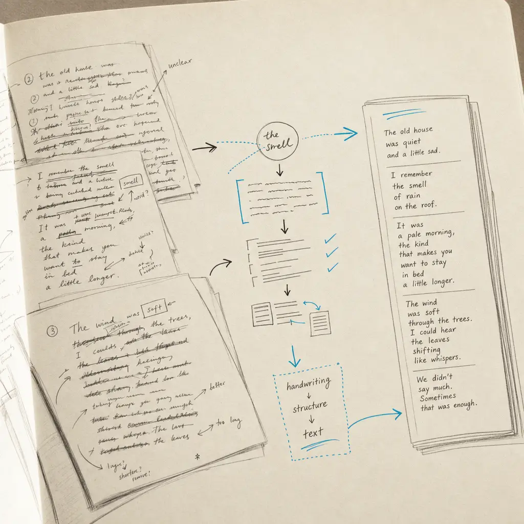 Handwritten Manuscripts and Drafts OCR