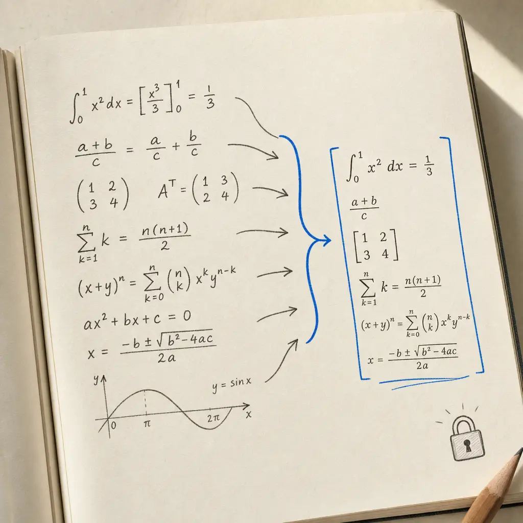 Convert Handwritten Math to LaTeX