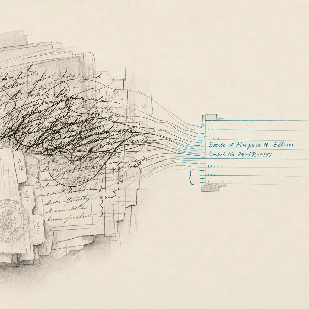 Handwritten Probate Case Files OCR