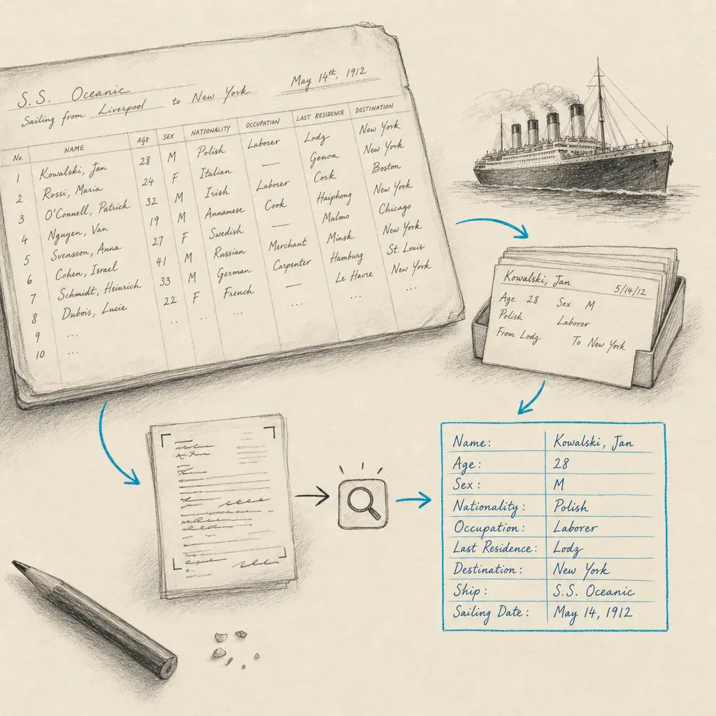 Handwritten Ship Manifests OCR