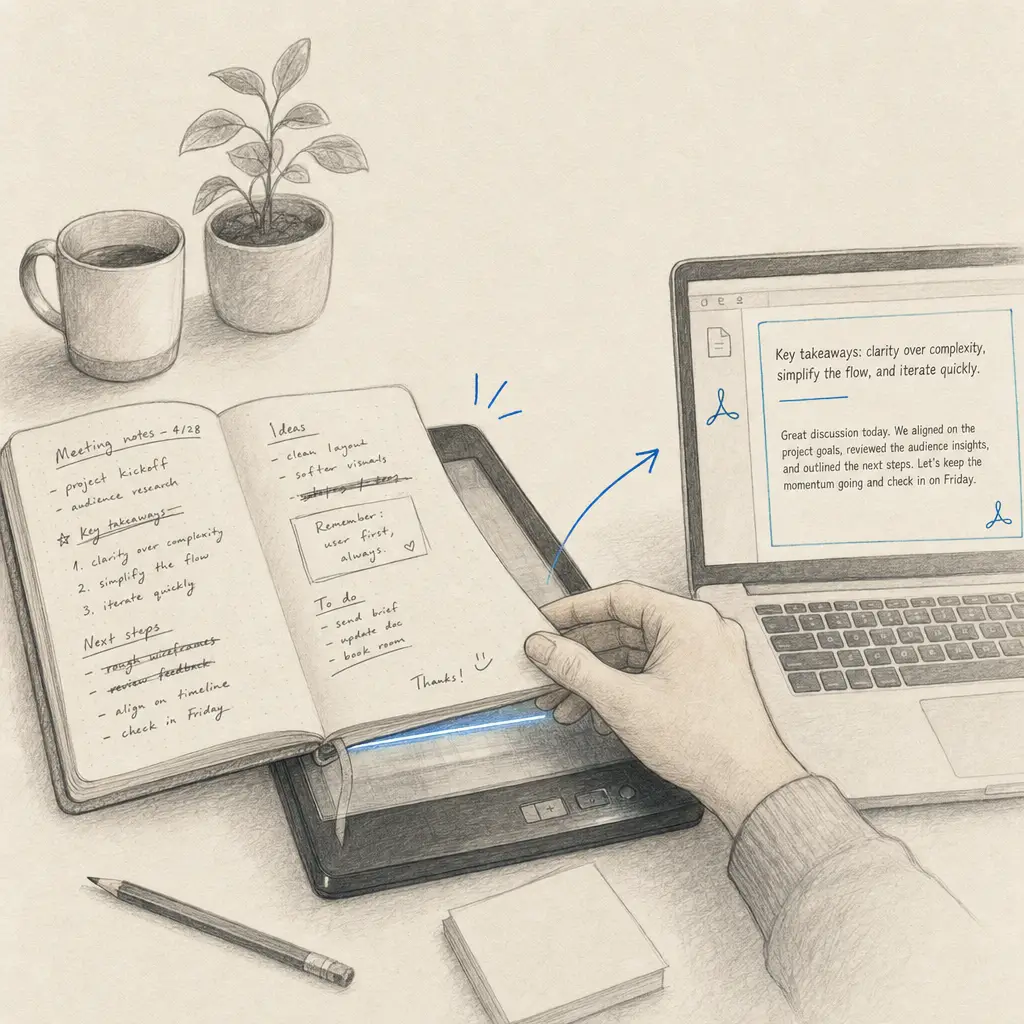 How to convert handwriting to text in Adobe?