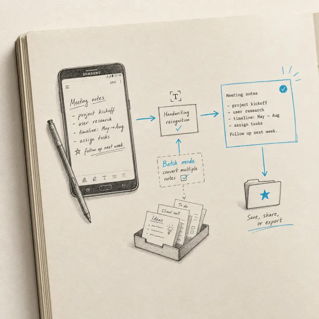 How to Convert Handwriting to Text on Galaxy Note 8