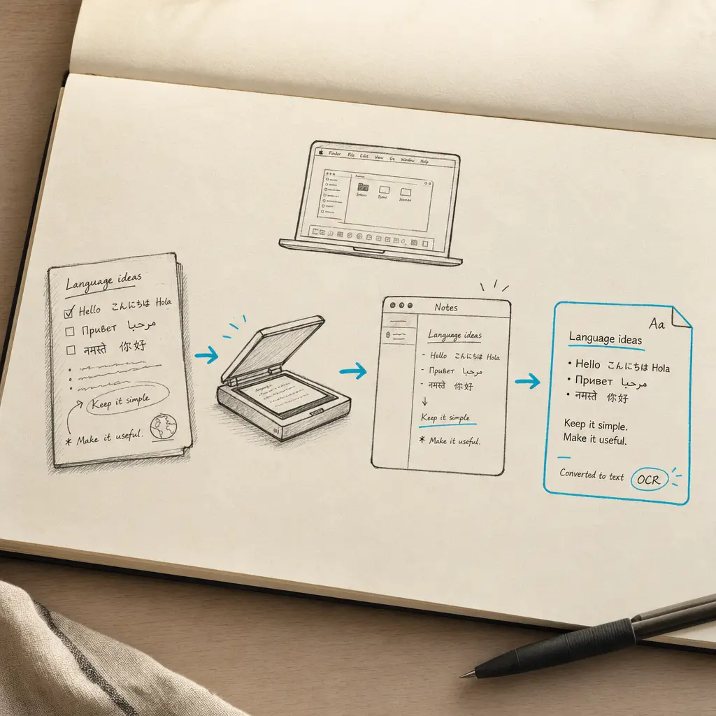 How to convert handwriting to text on Mac?
