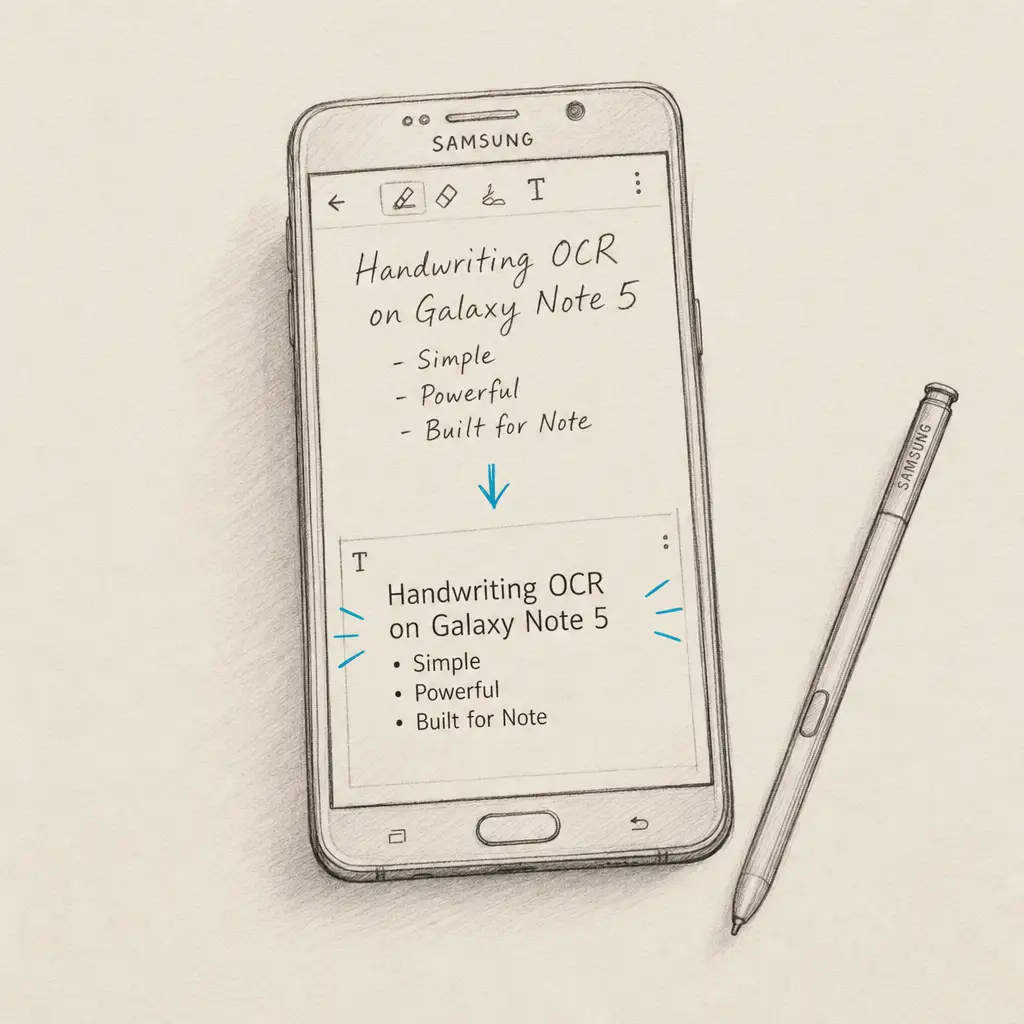 How to Convert Handwriting to Text on Galaxy Note 5
