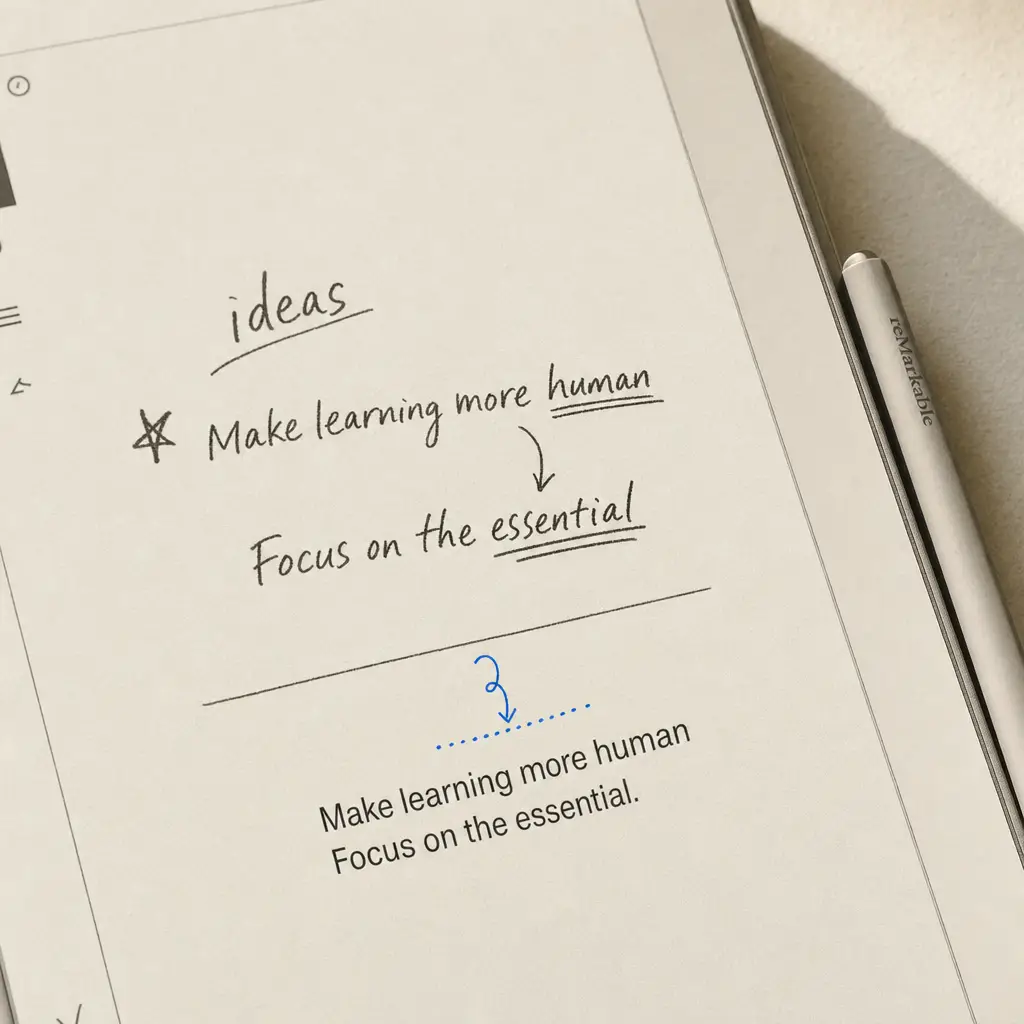 How to convert handwriting to text on reMarkable 2?
