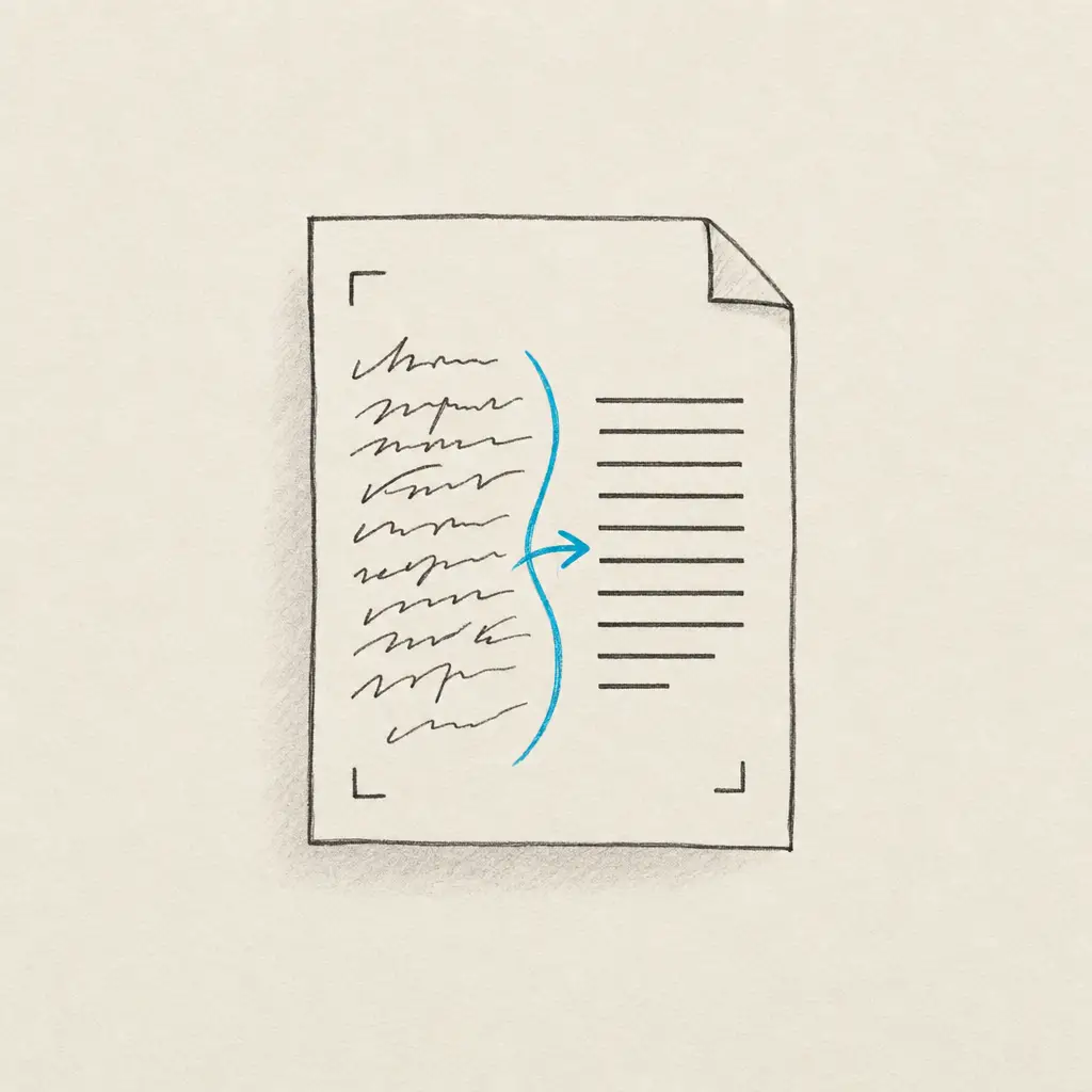 How to Convert Scanned Handwriting to Text?