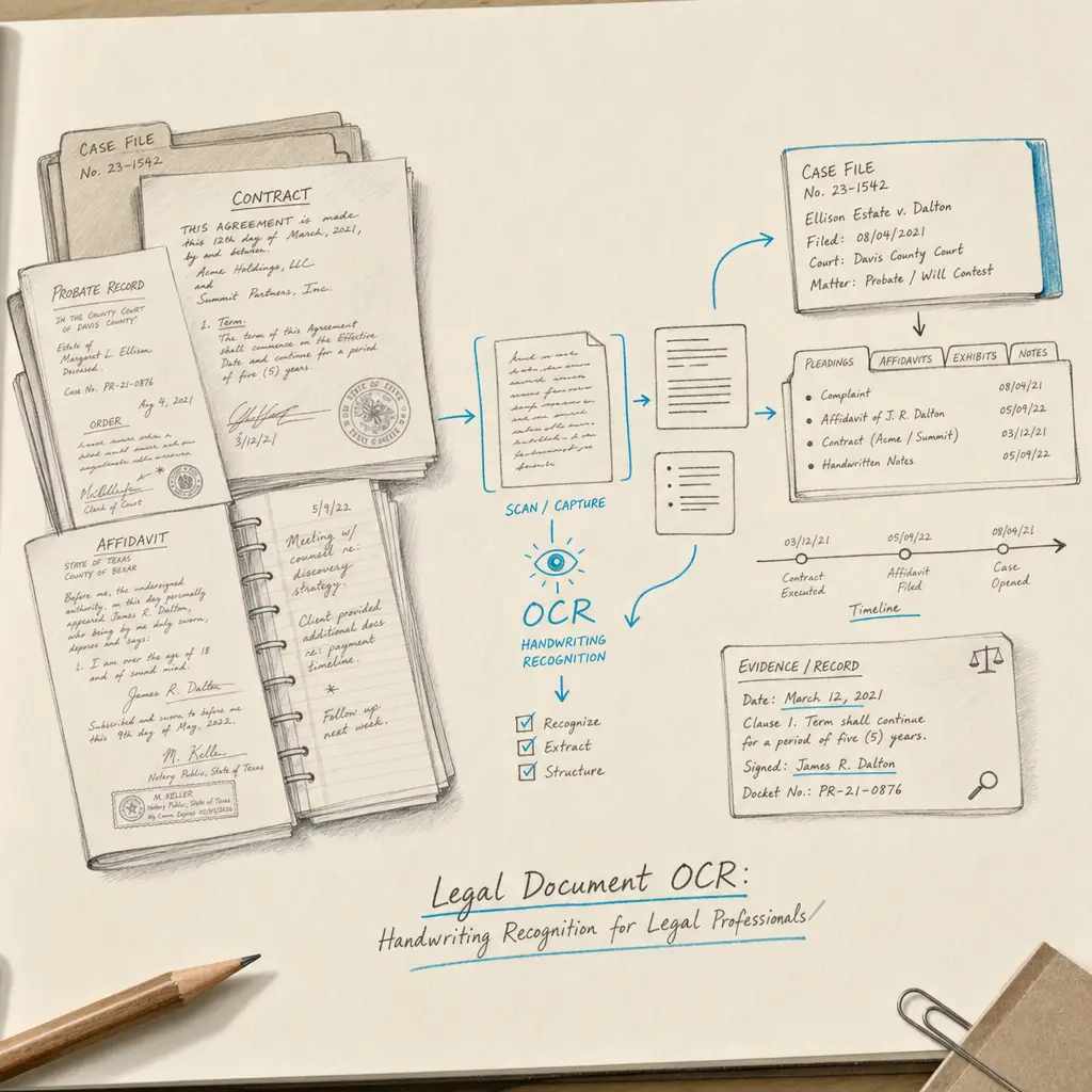 Legal Document OCR: Handwriting Recognition for Legal Professionals