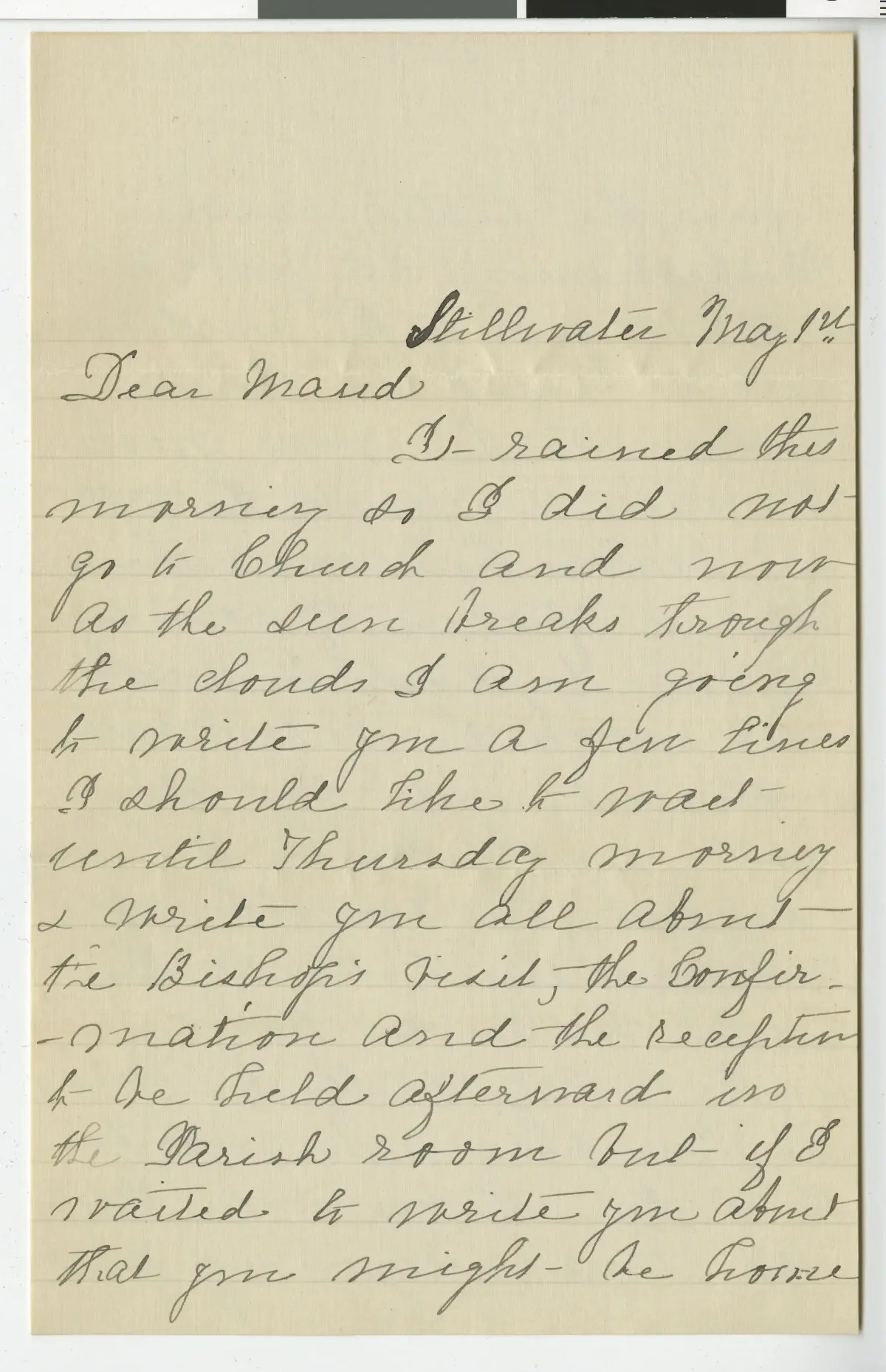 A handwritten early-1900s family letter, the Nellie McCluer letter, in flowing cursive.