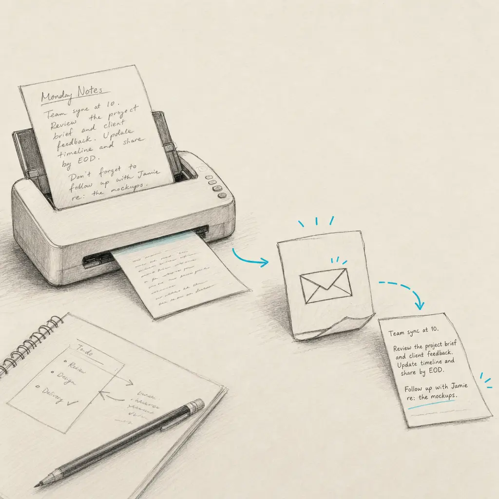 Scan Handwriting to Text: Email It Straight to OCR
