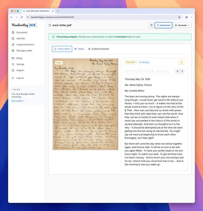 Cursive writing is converted to accurate digital text in seconds